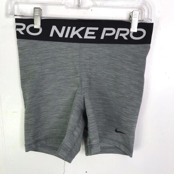 Nike Pro Shorts Womens M Dri Fit Spandex Volleyball Running Compression - Picture 1 of 7